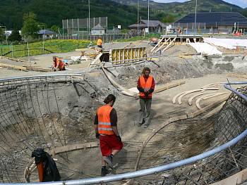 V Loučné roste skatepark, stavět se bude i hrad
