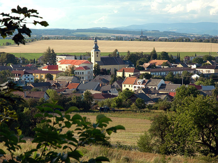 Pohled na Loštice