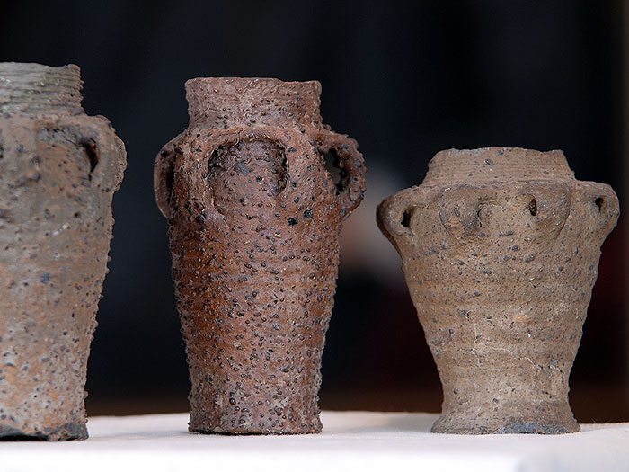 Loštické poháry - z expozice muzea v Mohelnici